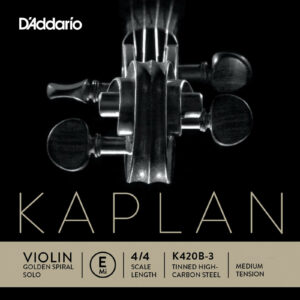 D'Addario Kaplan Golden Spiral Solo Violin E String 4/4
