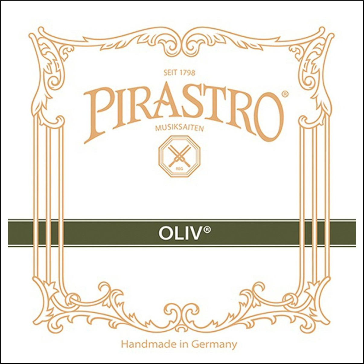 Pirastro Oliv Violin D String, Aluminium/gold #16.75