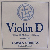 Larsen Violin D String in Aluminium and Silver-0