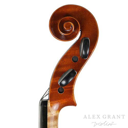 Side View of KG80 Violin Scroll