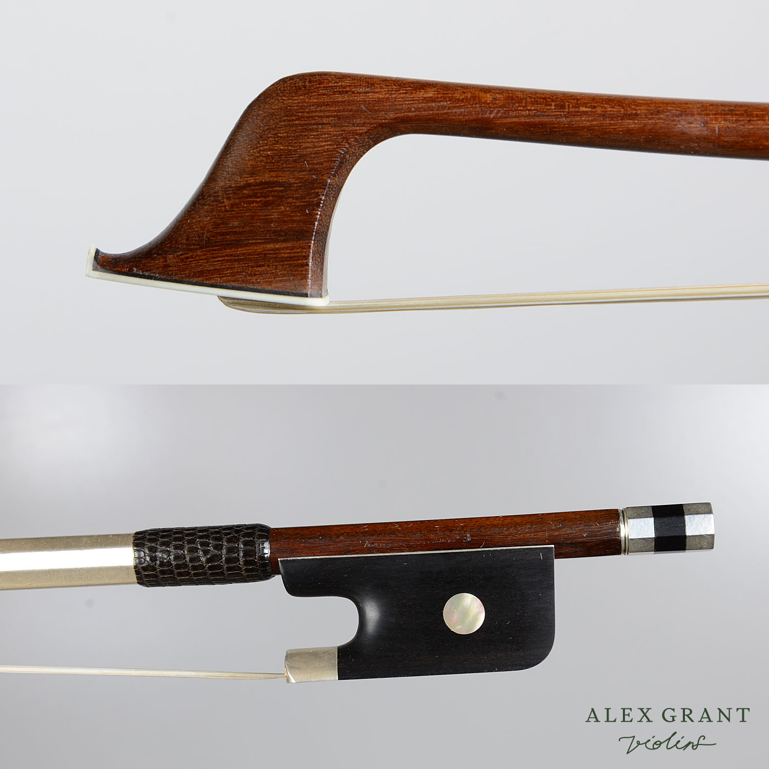 French Cello Bow, Stamped F. Jacquot Nancy c.1930