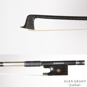Schumann Carbon-fibre Violin Bow, Black Carbon, 1/2