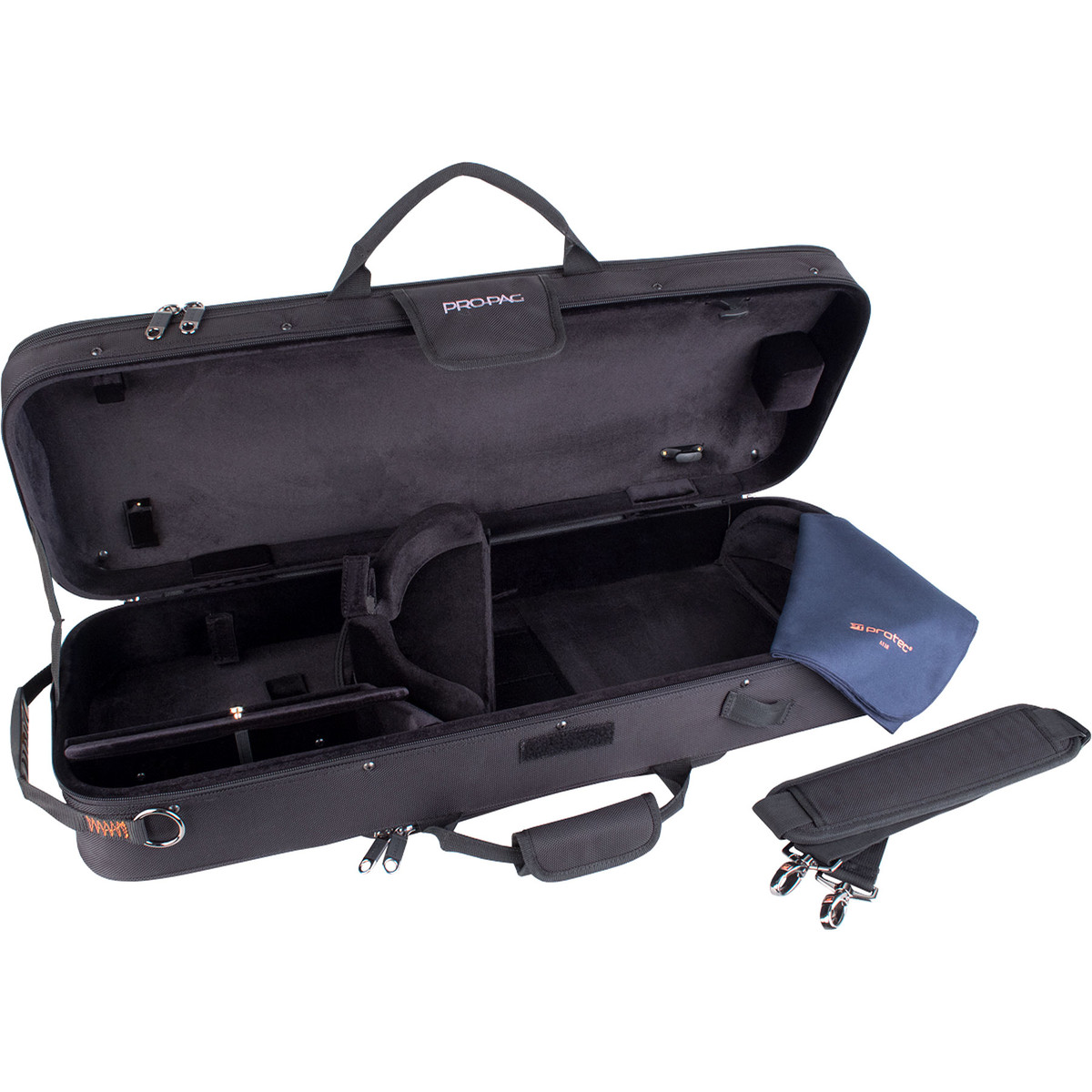 Protec Deluxe Viola Pro Pac Case, Adjustable 13"-17.5" - Image 4