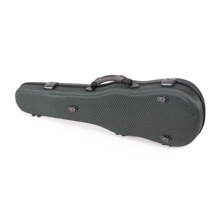 Jakob Winter Violin Case in Carbon green, Back view