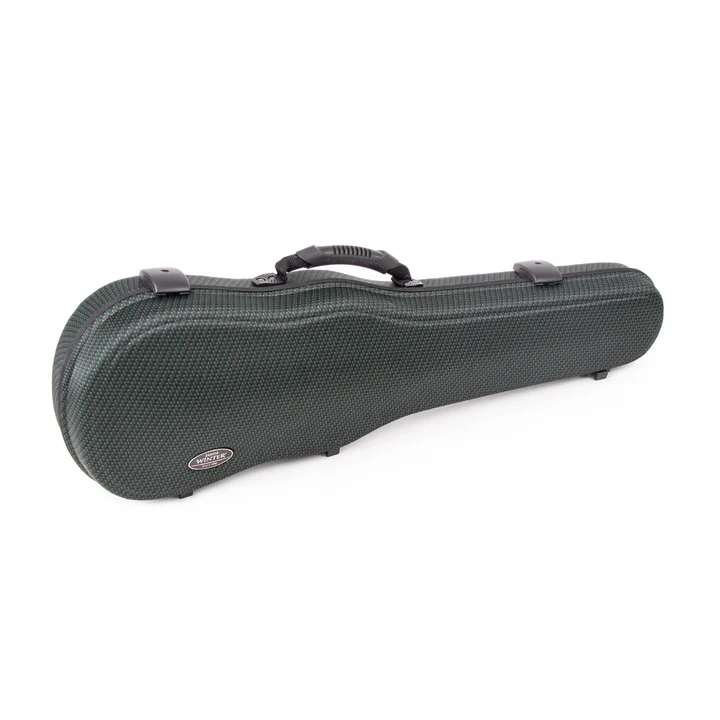 Jakob Winter shaped Violin case in Carbon Green